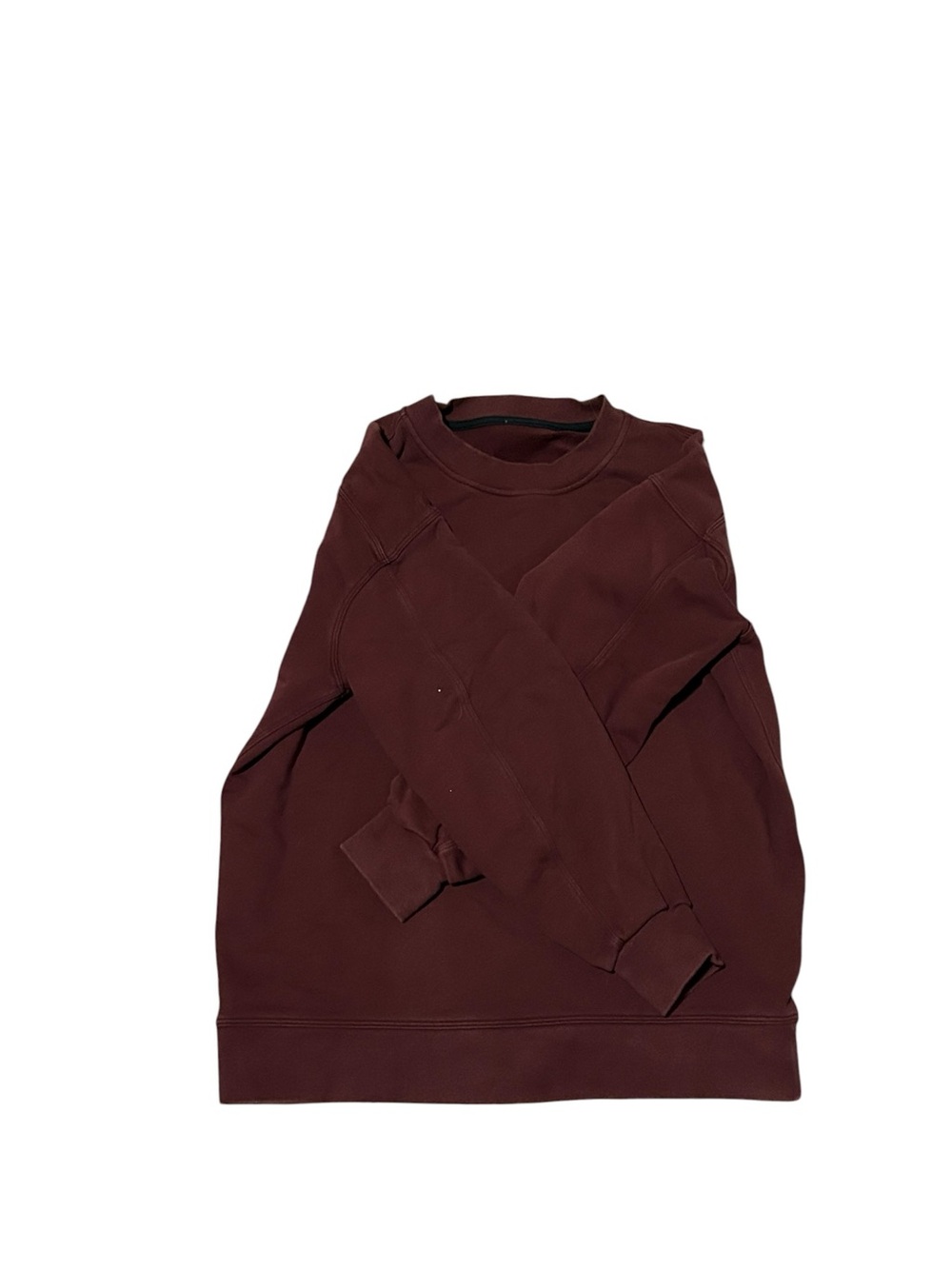 Lululemon Men's Crewneck Sweater Burgundy Long Sleeves - Picture 4 of 6